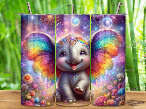 Butterfly Elephant Fantasy Tumbler Wrap Review for Handmade Creations