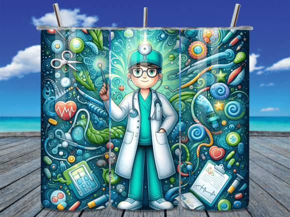 Cartoon Boy Doctor Medical Tumbler Wrap Review for Embroidery Projects
