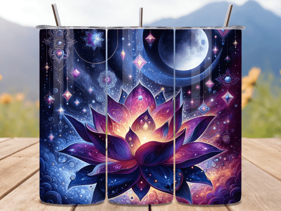Celestial Lotus Moon Night Tumbler Wraps: A Designer’s Review