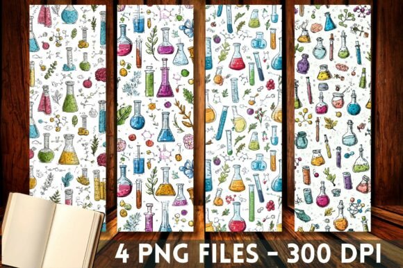 Chemistry Beaker Science Teacher Bookmark for Crafts