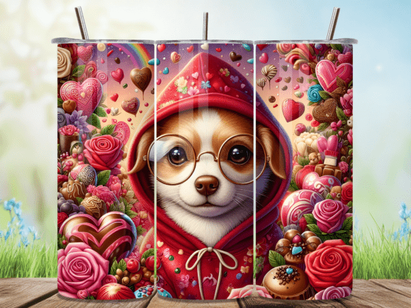 Corgi Dog Rose Valentine Tumbler Wrap Review: A Cute Design for Handmade Products