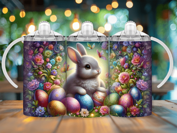 Easter Egg Sippy Cup Kids Tumbler Design for Tumbler Wraps