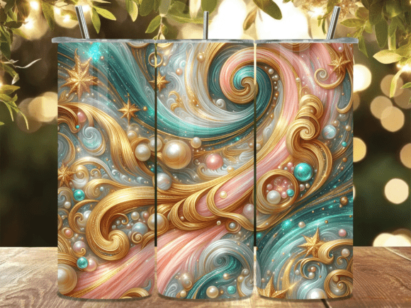 Golden Pearl Abstract Wave Tumbler Wrap Review for Real Projects