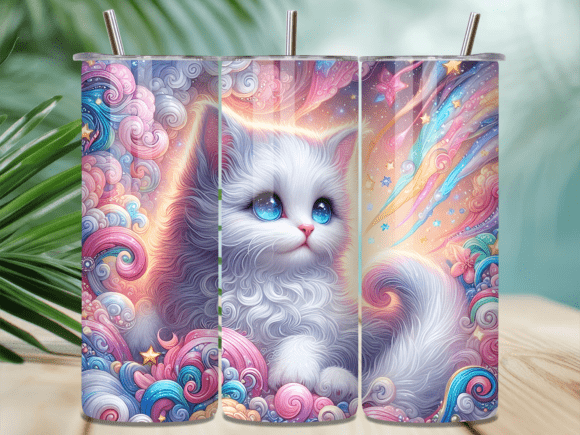 Magical White Fluffy Cat Tumbler Wrap Review for Real Crafting Projects