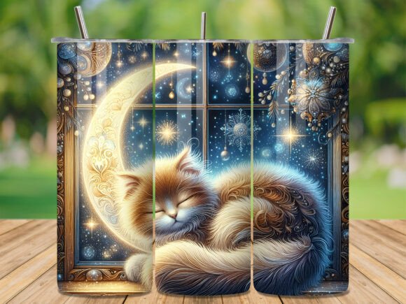 Sleeping Moon Kitten Star Tumbler Wrap Review for Real Crafting