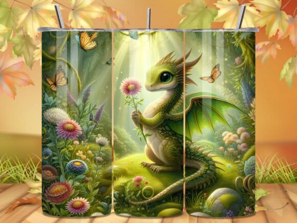 Spring Garden Green Dragon Tumbler Wrap Review for Crafters