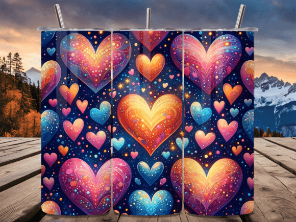 Vibrant Galaxy Neon Heart Tumbler Wrap Review for Real Crafting Projects